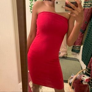 red dress